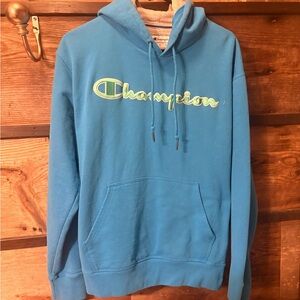 Champion Teal Hoodie for Men